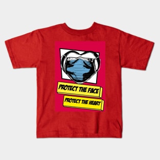 Protect the face, protect the heart Kids T-Shirt